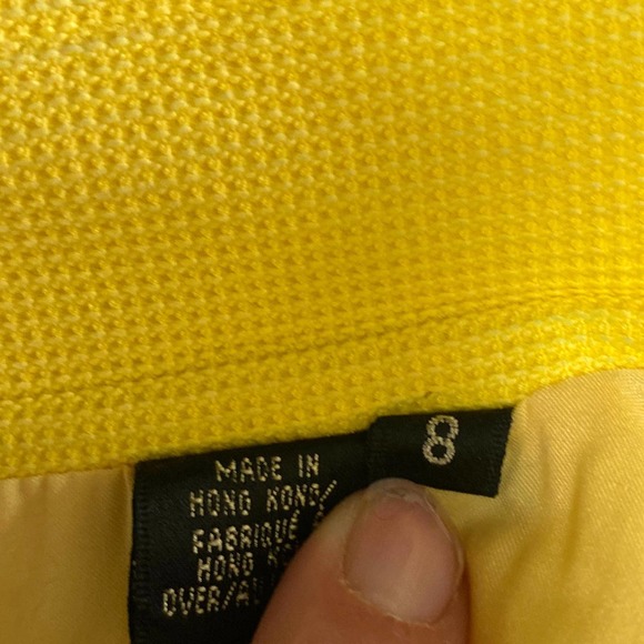 Dana Buchman Yellow Piqueé Jacket Blazer S EUC - Picture 13 of 15